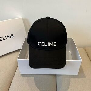 Celine Black Baseball Cap-No Box